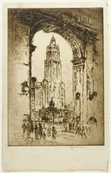O Woolworth através do Arco