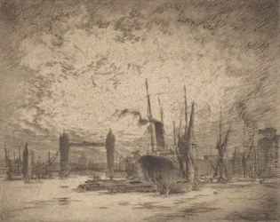 Ponte da Torre, noite, 1905.