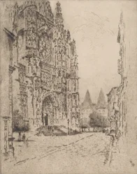 Torres do Paço Episcopal, Beauvais, 1907.