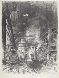 Dentro dos Fornos, 1916.