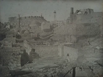 Aleppo, Vista do Portal Antioch, 1844.