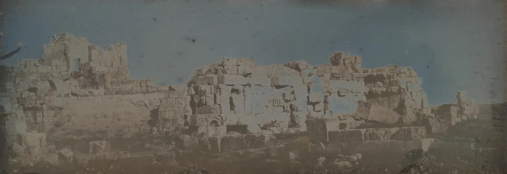 Corte Hexagonal, Templo de Júpiter, Baalbek, 1843.