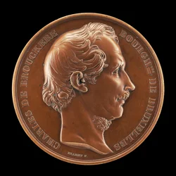 Charles de Brouckère, 1796-1860, prefeito de Bruxelas 1848 [anverso], 1854.