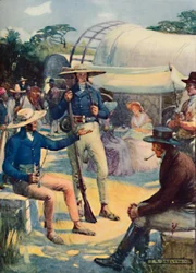 1820 Colonos e seus comboios Boer, 1909