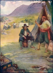 Onde está a grande cidade da Cidade do Cabo, montam suas tendas e cabanas, c1908, c1920.