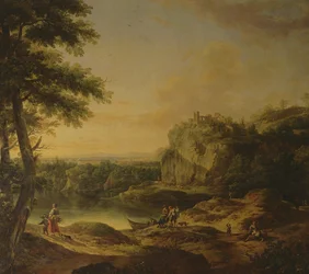 Cena da paisagem,