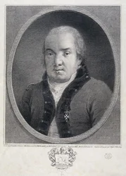 Retrato do arquiteto Giacomo Quarenghi 1744-1817, final do século XVIII.