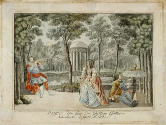 Tamino, Pamina e Papageno ... (gravura)