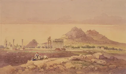 O Templo de Zeus Olímpico, Atenas (wc no papel)