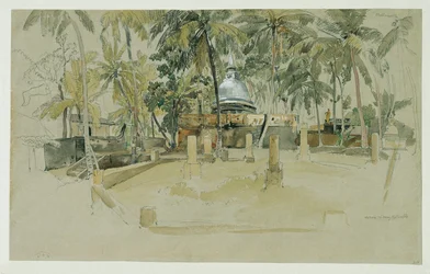 Templo budista no Ceilão (Sri Lanka)