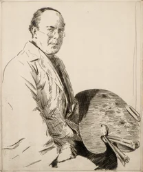 Autorretrato, século 20 (gravura)