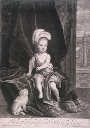 William, Duque de Gloucester, quando criança, c1720