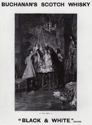 Anúncio de Whisky escocês Buchanan (litho)