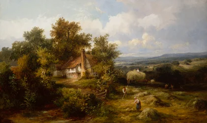 On the Sussex Downs (óleo sobre tela)