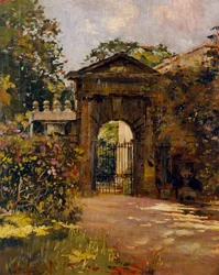 Inigo Jones Gateway, Chiswick House (óleo sobre tela)