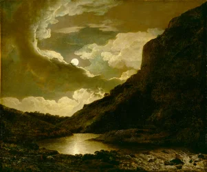 Matlock Tor ao luar, cerca de 1778