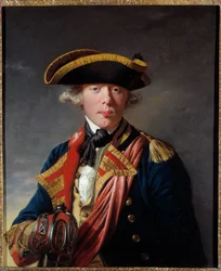 Retrato de James Cook (1728 - 1779), navegador britânico por volta de 1766 - 1768.Pintura de Joseph Wright de Derby (1734 - 1797).Kansas City Museum Of Art