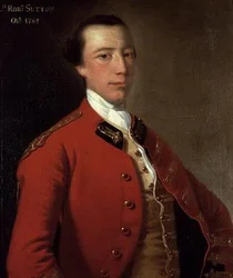Retrato de Lord Robert Sutton de uniforme