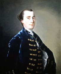 Retrato de Sampson Copestake (d.1781) de Kirk Langley (óleo sobre tela)