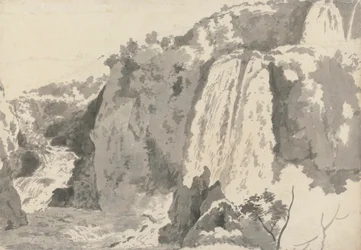 Paisagem Rochosa com Quedas de Água