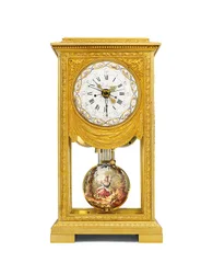 Regulador de manta de tempo solar médio e solar Luís XVI com remontoire