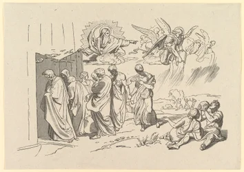 Deus Convoca Noé e Sua Família na Arca, 1827.