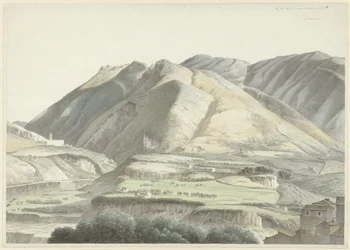 Paisagem italiana em Subiaco