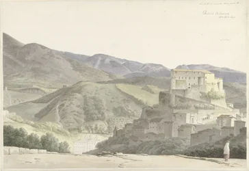 Paisagem italiana em Subiaco