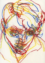 Retrato colorido e expressivo
