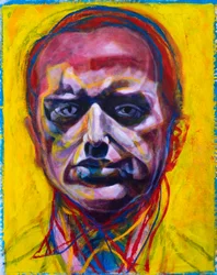 Retrato colorido e intenso