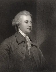 Edmund Burke, gravado por H. Robinson, da National Portrait Gallery, volume III, publicado em 1835