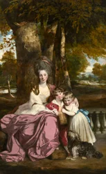 Lady Elizabeth Delme e seus filhos
