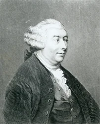 Retrato de David Hume, gravado por William Henry Worthington