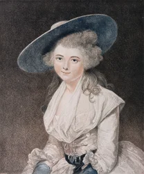A Honorável Senhorita Bingham (n.1831) gravada por Francesco Bartolozzi (1727-1815), publicada por EM Diemar, 1786 (stipple engraving)