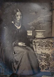 Harriet Beecher Stowe, 1850s. Criadores: Josiah Johnson Hawes, Albert Sands Southworth.