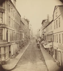 School Street, Boston, década de 1850.