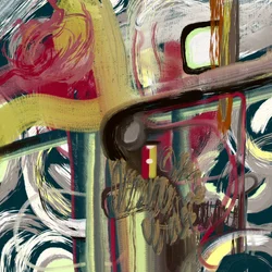 Traços abstratos vibrantes