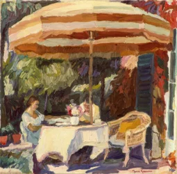 Terraço à luz do sol