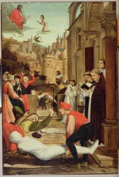 São Sebastião intercedendo pelos atingidos pela peste, 1497-99