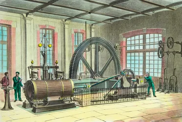 Máquina com sistema Corliss