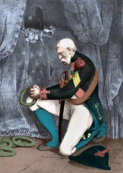Um grunhido em frente ao túmulo de Napoleão