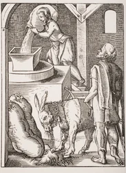 O Miller. Reprodução do século XIX da gravura do século XVI por Jost Amman