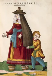 Concubina com criança. De Habitus praecipuorum popularum, por Jost Amman
