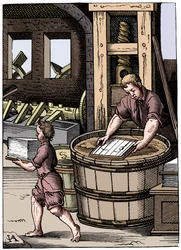 Fabricante de papel, século XVI, 1849