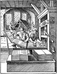 The Printers Workshop, 1568.