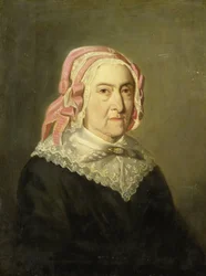 Sientje Nijkerk-Servaas com a idade de 90 anos, 1857