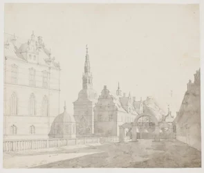 O carrossel no Castelo de Frederiksborg