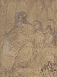 Studies for the Assumption of the Virgin, 1657-60.