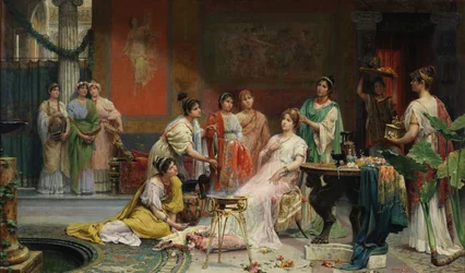 Toilette de uma dama romana