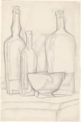 Garrafas e tigela
